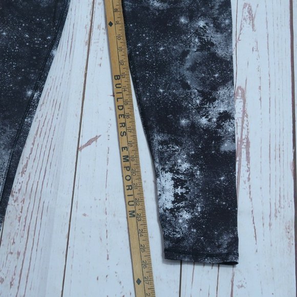 Skechers Galaxy Black White Workout Gym Leggings Woemns Size Large - Picture 7 of 7